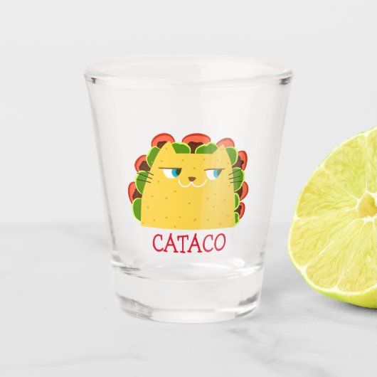 Cataco Funny Taco Mexican Bootsfahrt Tequila Schnapsglas (Vorderseite)
