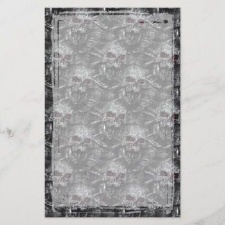Catacombs Gothic Skull Stationery Briefpapier