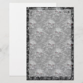 Catacombs Gothic Skull Stationery Briefpapier (Vorne/Hinten)
