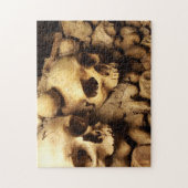Catacombs Human Bones Skull Foto Puzzle (Vertikal)