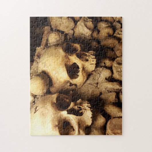 Catacombs Human Bones Skull Foto Puzzle (Vertikal)