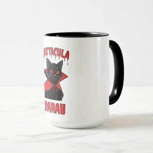Catacula Black Vampire Cat Halloween Tri-Blend Shi Tasse (VorderseiteRechts)