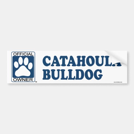 Catahoula Bulldoggen-Blau Autoaufkleber (Vorne)
