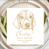 Catahoula Dog Cheers Custom Dog Wedding Napkins Serviette