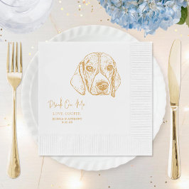 Catahoula Dog Custom Dog Wedding Napkins Serviette