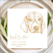 Catahoula Dog Custom Dog Wedding Napkins Serviette