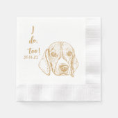 Catahoula Dog I do to Custom Dog Wedding Napkins Serviette (Vorderseite)