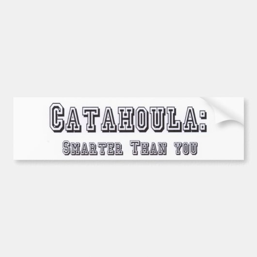 Catahoula intelligenter als Sie Autoaufkleber (Vorne)