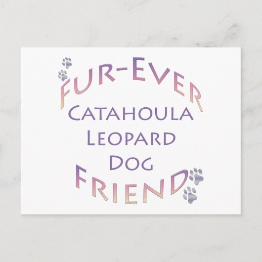 Catahoula Leopard Dog Furever Postkarte (Vorderseite)