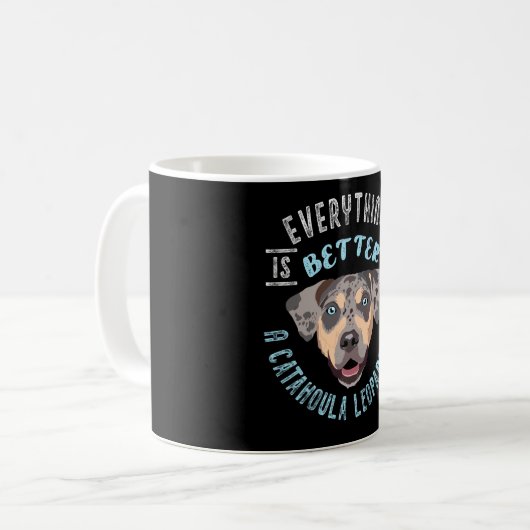 Catahoula Leopard Dog Geschenkidee Kaffeetasse (Vorderseite Links)
