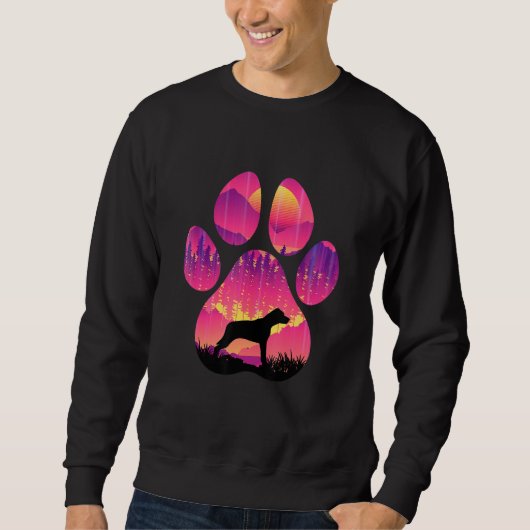 Catahoula Leopard Dog Paw Mom Dad Dog Women Men Sweatshirt (Vorderseite)