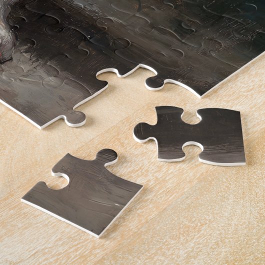 Catahoula Leopard Dog Puppy Christmas Painting Puzzle (Seite)