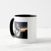 Catahoula Leopard Dog Sunset Tasse (Vorderseite Links)