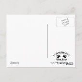 Catahoula Leopard Dog und Ausky Dog Sniffing Postkarte (Rückseite)