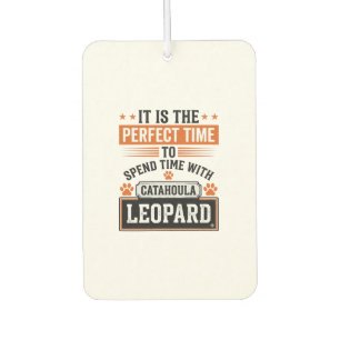 Catahoula Leopard Dog Vintage Time-Shirt-Design_1 Autolufterfrischer