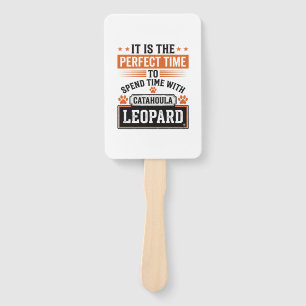 Catahoula Leopard Dog Vintage Time-Shirt Design_1 Fächer