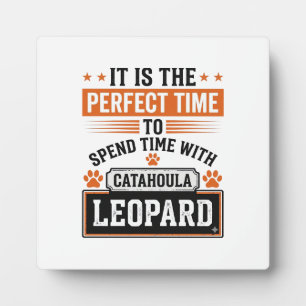 Catahoula Leopard Dog Vintage Time-Shirt-Design_1 Fotoplatte
