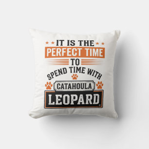 Catahoula Leopard Dog Vintage Time-Shirt-Design_1 Kissen