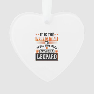 Catahoula Leopard Dog Vintage Time-Shirt-Design_1 Ornament
