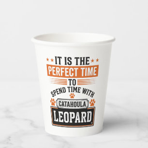 Catahoula Leopard Dog Vintage Time-Shirt-Design_1 Pappbecher