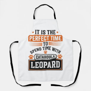 Catahoula Leopard Dog Vintage Time-Shirt-Design_1 Schürze