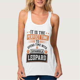 Catahoula Leopard Dog Vintage Time-Shirt-Design_1 Tank Top