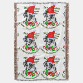 Catahoula Leopard Dog Weihnachten Decke (Vorderseite Vertikal)