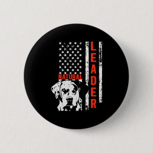 Catahoula Leopard Hund Flag Naturführender Hund Button