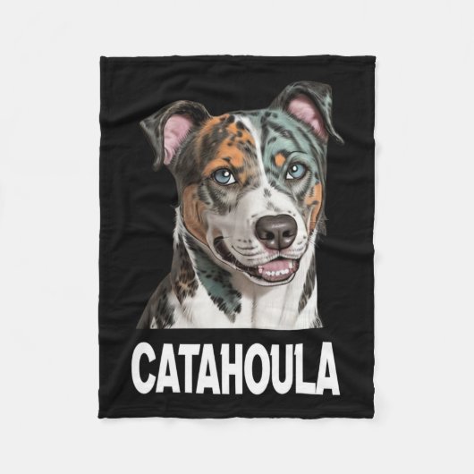 Catahoula Leopard Hund Hunde Liebe Männer Frauen Fleecedecke (Vorderseite)