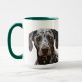 Catahoula Leopard Hund personalisierte Mug Tasse (Links)