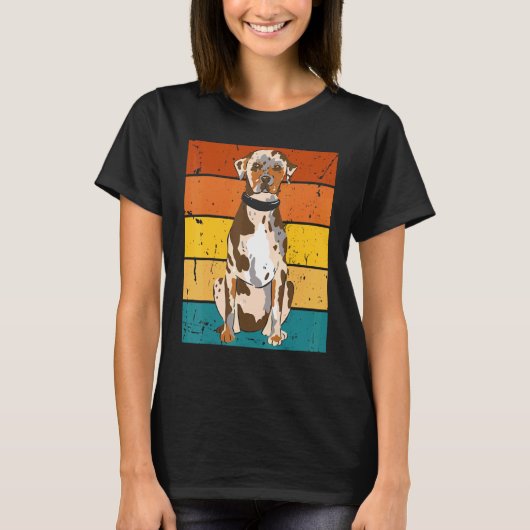Catahoula Leopard Hund T-Shirt (Vorderseite)