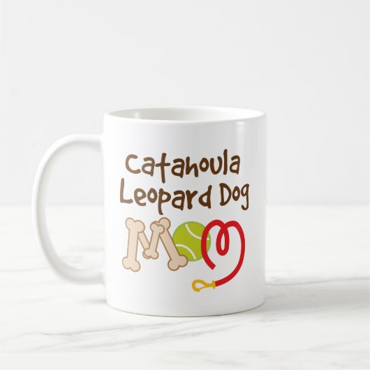 Catahoula Leopard-Hundezucht-Mama-Geschenk Kaffeetasse (Links)