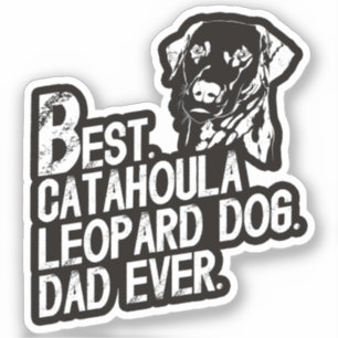 Catahoula Leopard Vater Ever, Hundebesitzer Vintag Aufkleber