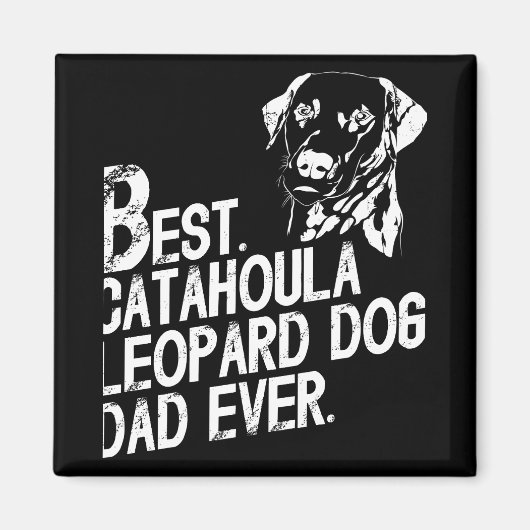 Catahoula Leopard Vater Ever, Hundebesitzer Vintag Magnet (Vorne)
