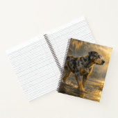 Catahoula Sunrise | Jagdhund-Kunst | Notizbuch (Innenseite)
