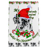 Catahula Leopard liebt Weihnachten Mittlere Geschenktüte (Rückseite)