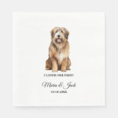 Catalan Sheepdog Pet Cocktail Wedding Serviette (Vorderseite)