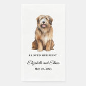 Catalan Sheepdog Wedding Dinner Serviette (Vorderseite)