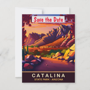 Catalina, Arizona, Reise-Postkarte,  Save The Date
