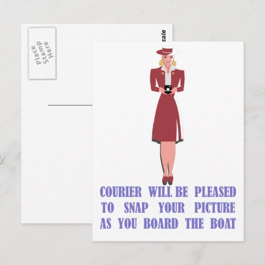 Catalina Courier Postkarte (Vorne/Hinten)