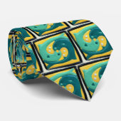 Catalina-Fisch-Fliesen-Krawatte Krawatte (Gerollt)
