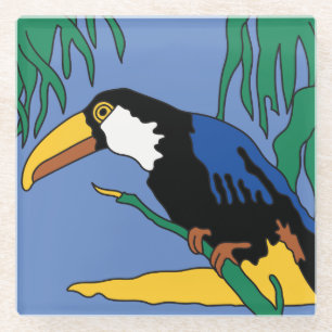 Catalina-Insel-Fliesendesign von Vintate Glasuntersetzer