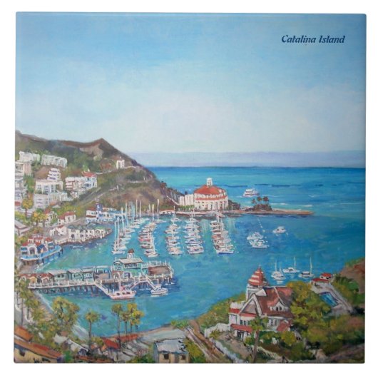 Catalina-Insel-große (6" X 6") Keramik-Foto-Fliese Fliese (Vorderseite)