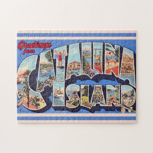 Catalina-Insel-Gruß 11x14 Puzzle (Horizontal)