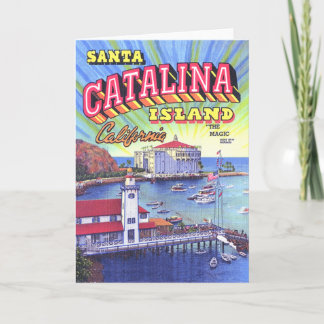 Catalina-Insel-Gruß-Karte Karte