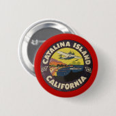 Catalina-Insel Kalifornien Button (Vorne & Hinten)