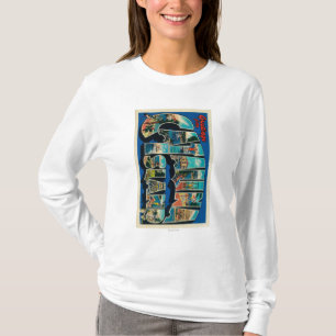 Catalina-Insel, Kalifornien - großer Buchstabe T-Shirt