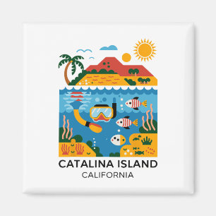 Catalina-Insel Kalifornien Wandern  Magnet