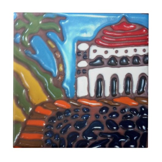 Catalina-Insel-Kasino-Fliese vorbei, J.Titchenal Fliese (Vorderseite)