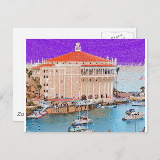 Catalina-Insel Postkarte (Vorne/Hinten)